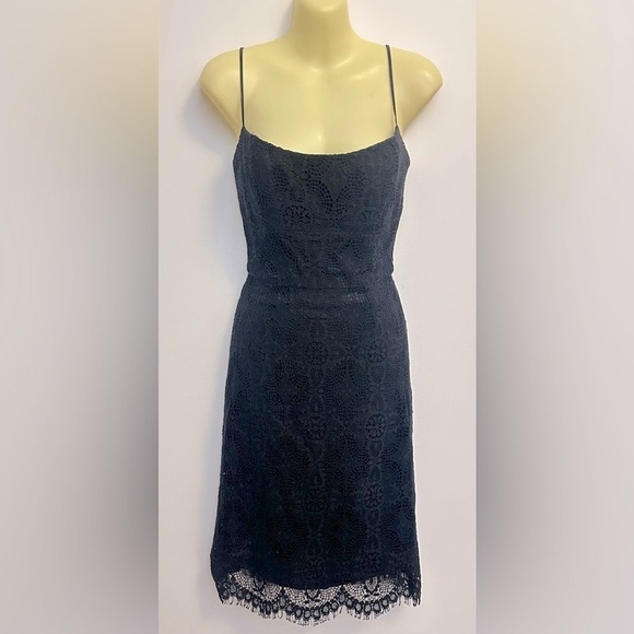 Shoshanna Black Lace Balconette Cocktail Dress - Picture 1 of 10
